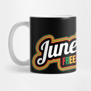 Colorful Freedom Day Logo Juneteenth Mug